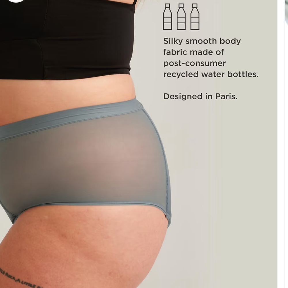 Saalt leakproof french cut high waist full gusset, medium - Picture 6 of 11